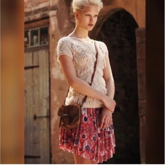 Anthropologie Yellow Bird Fringed Sweater - Picture 10 of 10